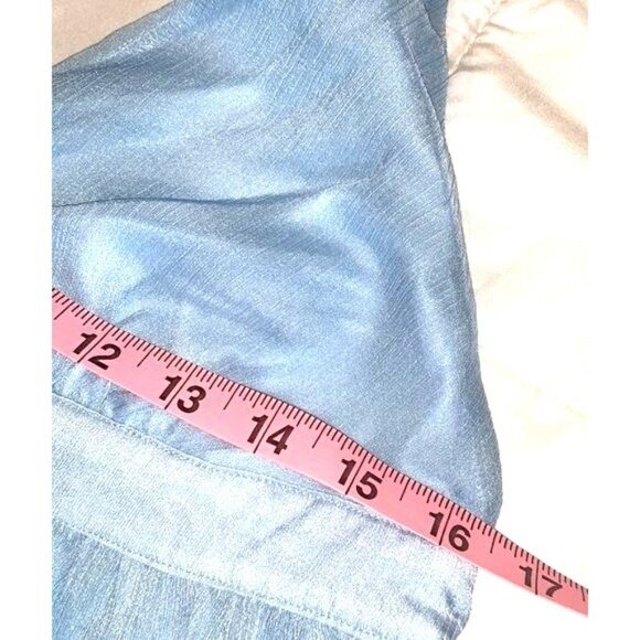 Bear Dance Light Blue Sheer Halter Top L Polyester China - Picture 5 of 6